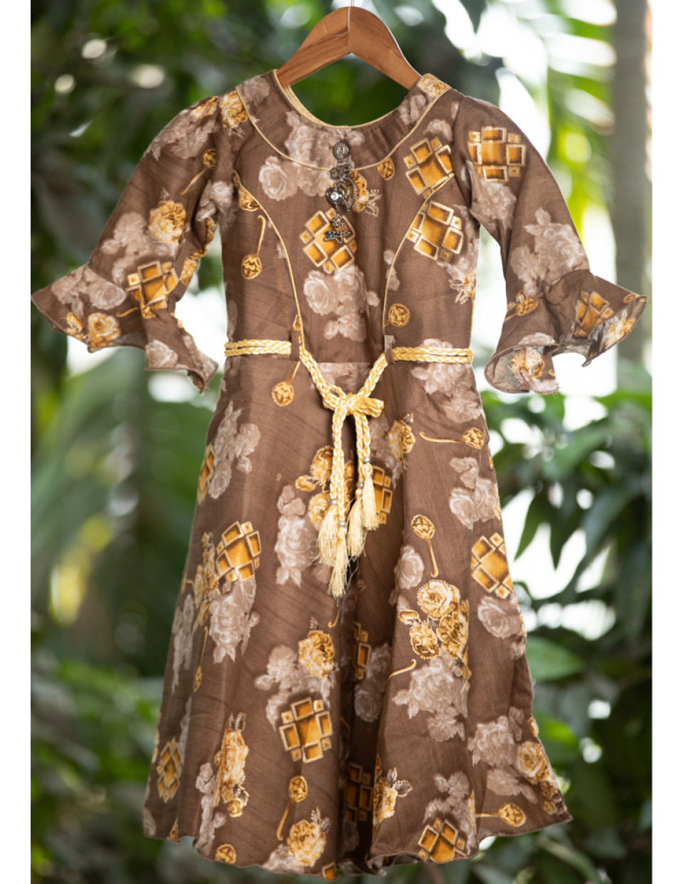 All Over Printed Rayon Cotton Kids Dress (KR1185) All Over Printed Rayon Cotton Kids Dress (KR1185)